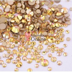Strasuri din Cristale 100 bucati SC210 Gold-Pink 2,5mm